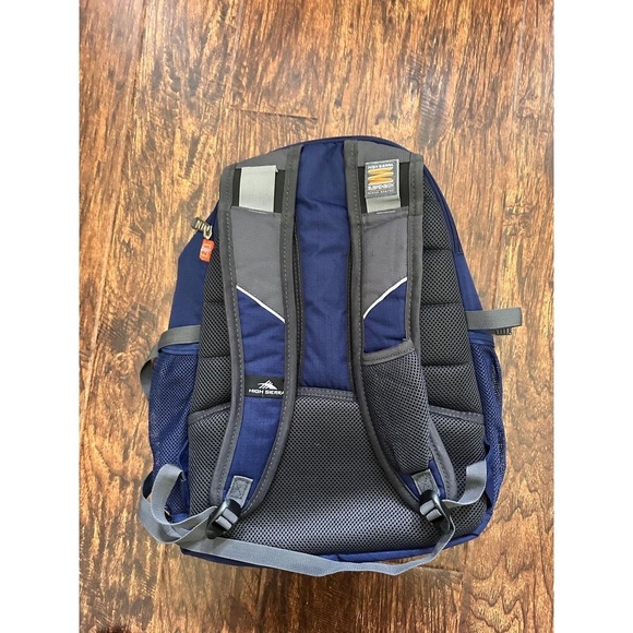 High Sierra Backpack Navy Blue And Grey Everyday Padded Straps Durable Versatile - Picture 4 of 6